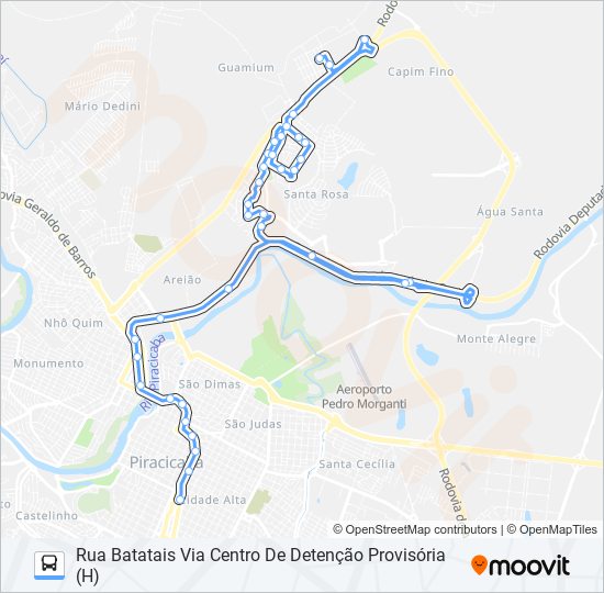 0503 SANTA ROSA bus Line Map