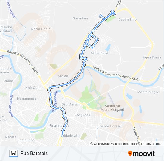 Mapa de 0503 SANTA ROSA de autobús