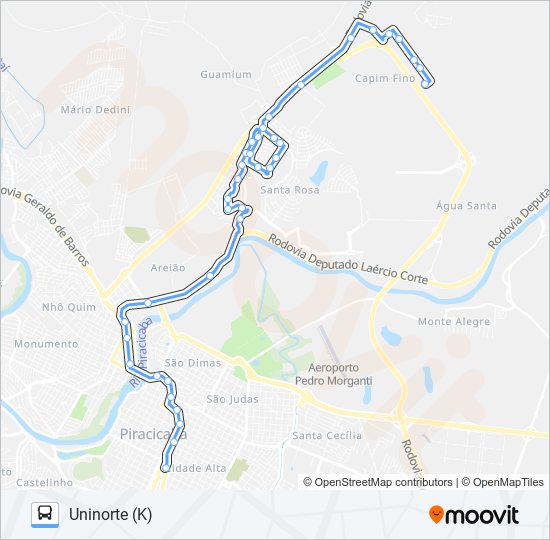 Mapa de 0503 SANTA ROSA de autobús