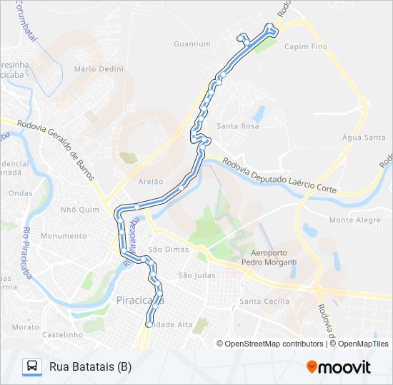 Mapa de 0503 SANTA ROSA de autobús