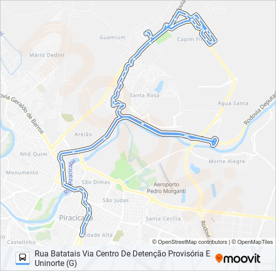 Mapa de 0503 SANTA ROSA de autobús