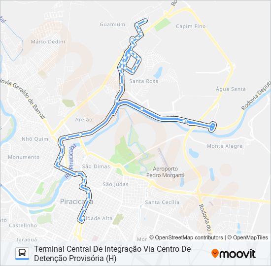 Mapa de 0503 SANTA ROSA de autobús