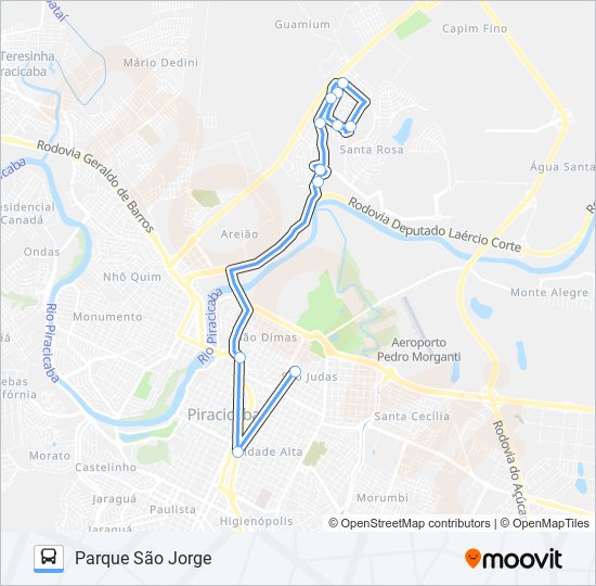 Mapa de 0503 SANTA ROSA de autobús