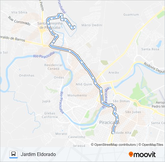 Mapa da linha 0406 BESSY / TCI de 
