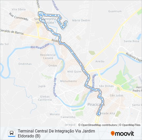 Mapa da linha 0406 BESSY / TCI de 