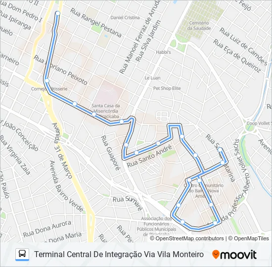 0007 NOVA AMÉRICA  Line Map