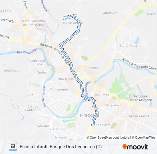 0124 JARDIM GILDA bus Line Map