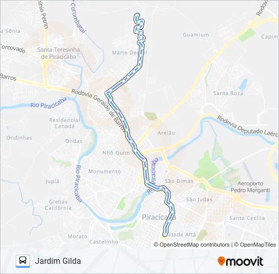 0124 JARDIM GILDA  Line Map