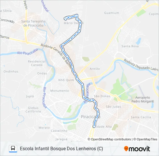 0124 JARDIM GILDA  Line Map