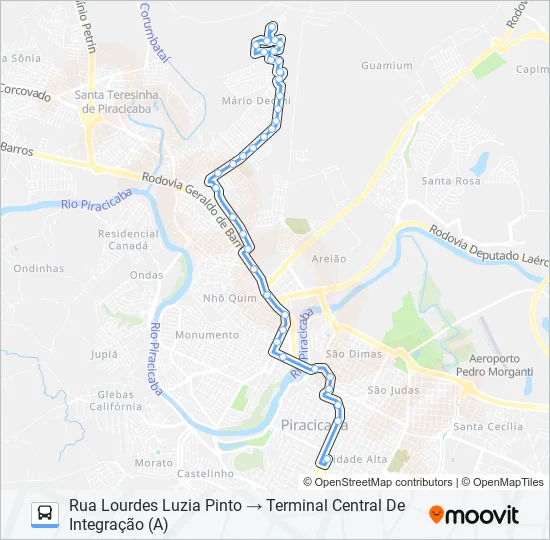0124 JARDIM GILDA  Line Map