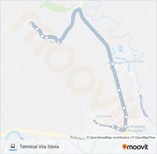 0412 SANTA OLÍMPIA  Line Map