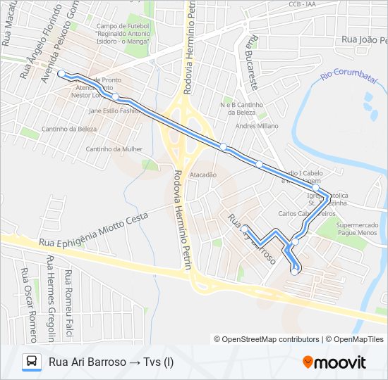 0412 SANTA OLÍMPIA bus Line Map