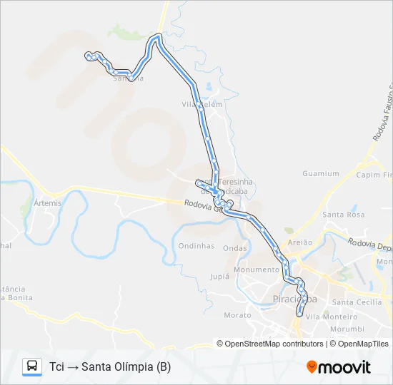 0412 SANTA OLÍMPIA  Line Map