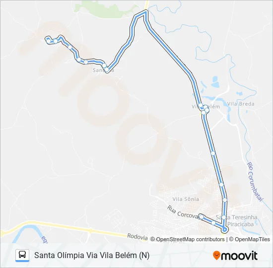 0412 SANTA OLÍMPIA  Line Map