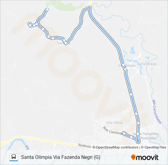 0412 SANTA OLÍMPIA  Line Map