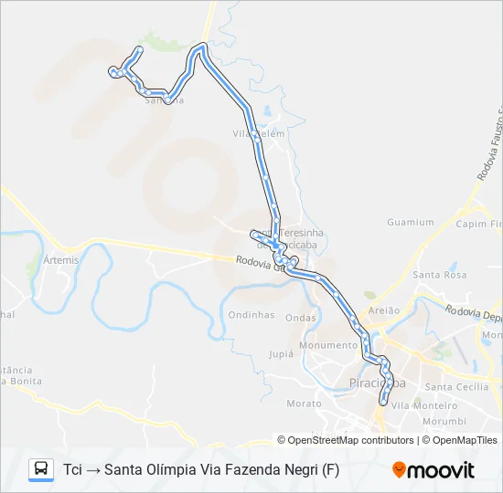 0412 SANTA OLÍMPIA  Line Map