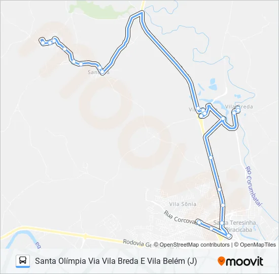 0412 SANTA OLÍMPIA  Line Map
