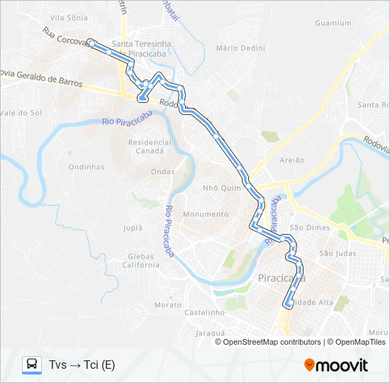 0412 SANTA OLÍMPIA  Line Map