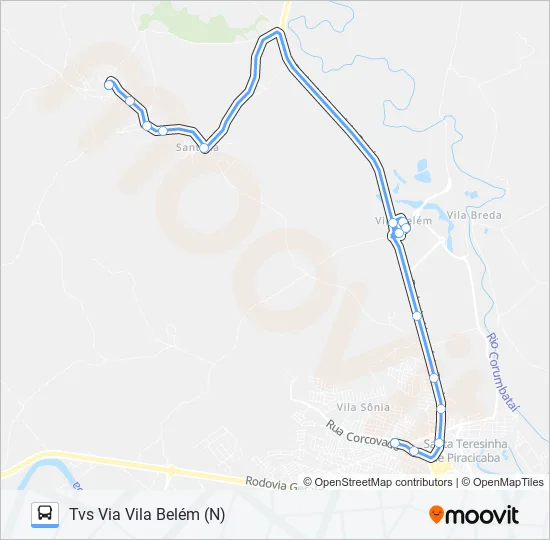 0412 SANTA OLÍMPIA  Line Map