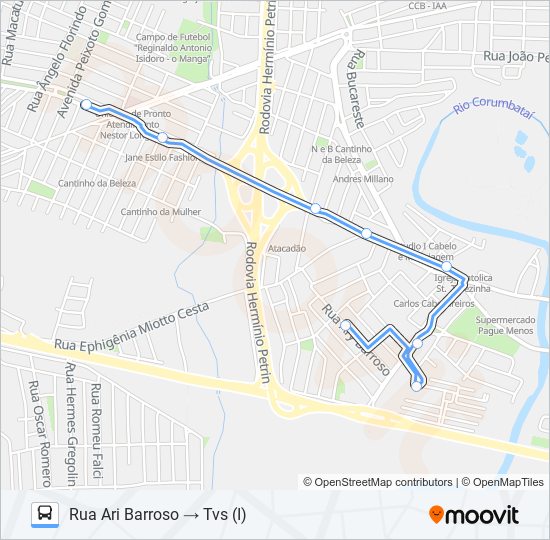 Mapa de 0412 SANTA OLÍMPIA de autobús