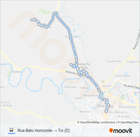 0412 SANTA OLÍMPIA  Line Map