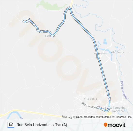 0412 SANTA OLÍMPIA  Line Map
