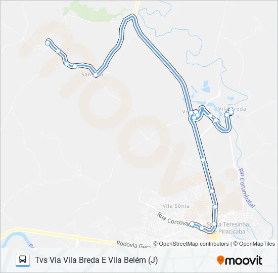 0412 SANTA OLÍMPIA  Line Map