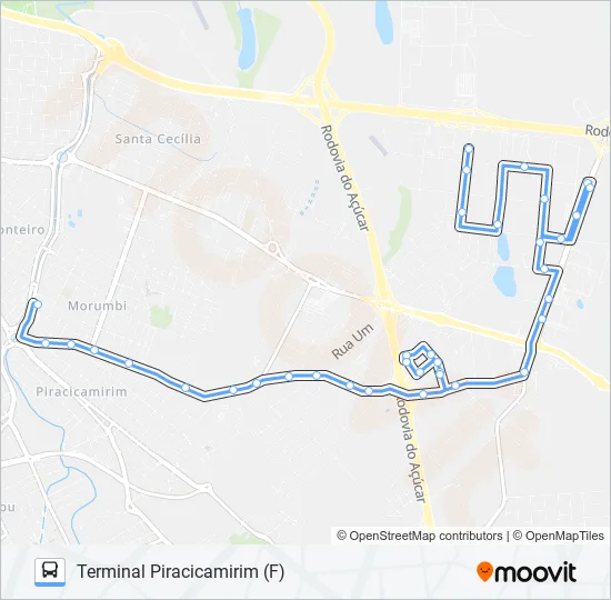 0211 UNILESTE / TPI  Line Map