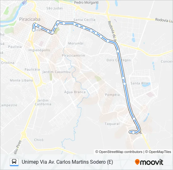0218 UNIMEP / DIRETO  Line Map
