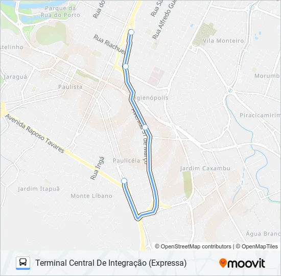 0301 PAULICÉIA / TCI  Line Map