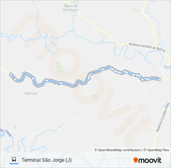 0815 IBIRITUNA / TSJ  Line Map