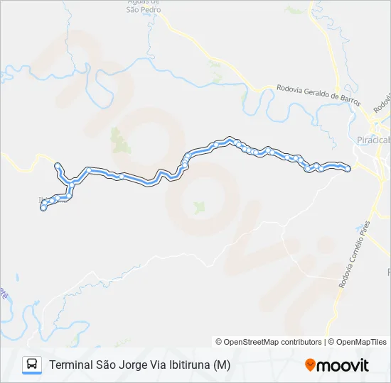 0815 IBIRITUNA / TSJ  Line Map