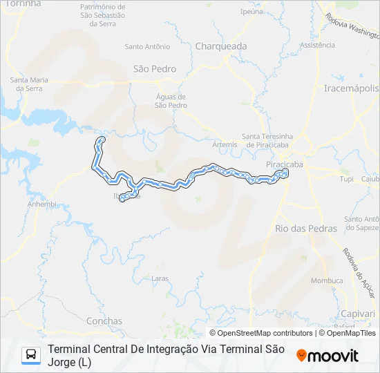 0815 IBIRITUNA / TSJ  Line Map