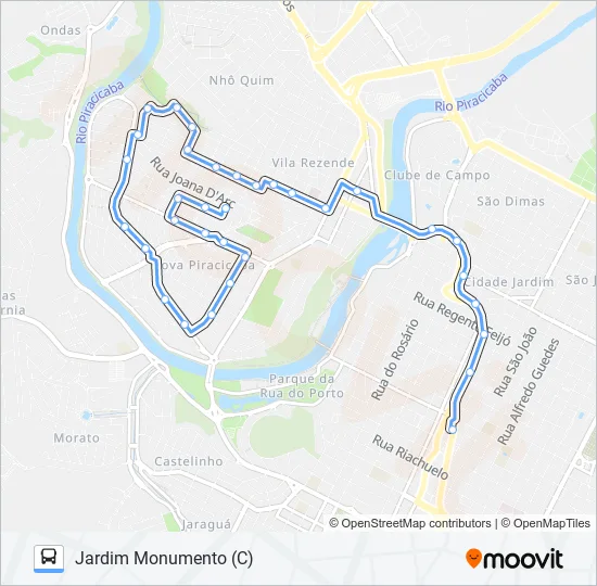 0101 JARDIM MONUMENTO  Line Map