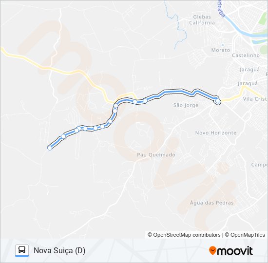 0816 NOVA SUÍÇA / TSJ bus Line Map