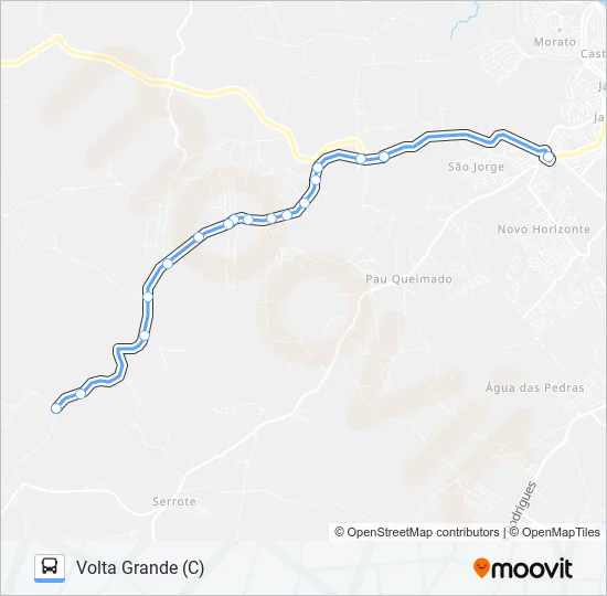 0816 NOVA SUÍÇA / TSJ  Line Map