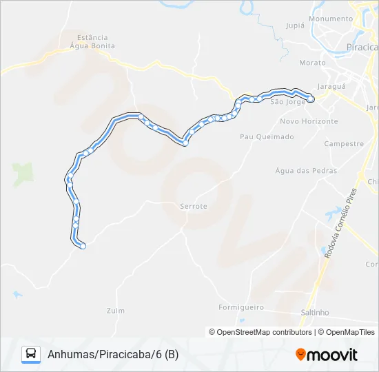 0816 NOVA SUÍÇA / TSJ  Line Map