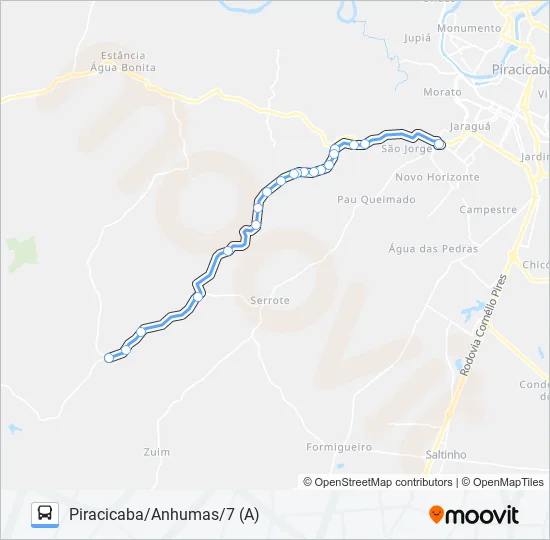 0816 NOVA SUÍÇA / TSJ  Line Map