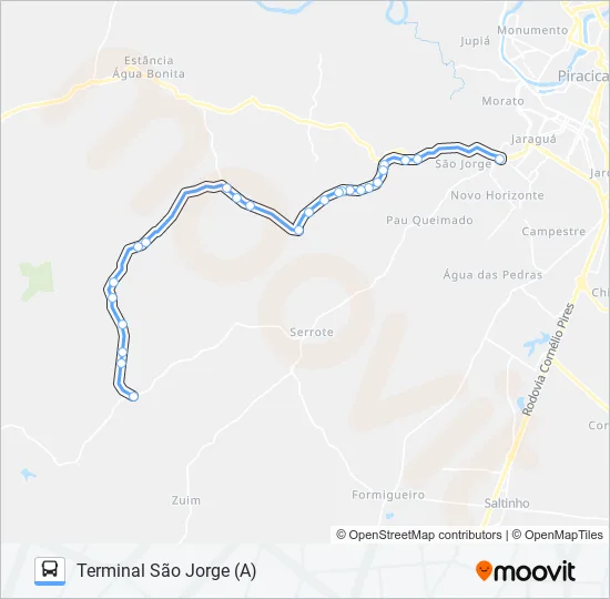 0816 NOVA SUÍÇA / TSJ  Line Map