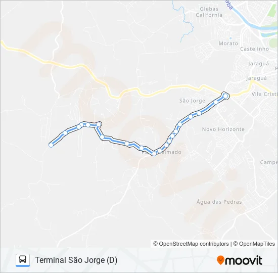 0816 NOVA SUÍÇA / TSJ  Line Map