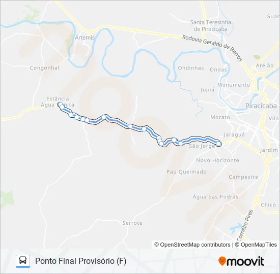 0816 NOVA SUÍÇA / TSJ  Line Map