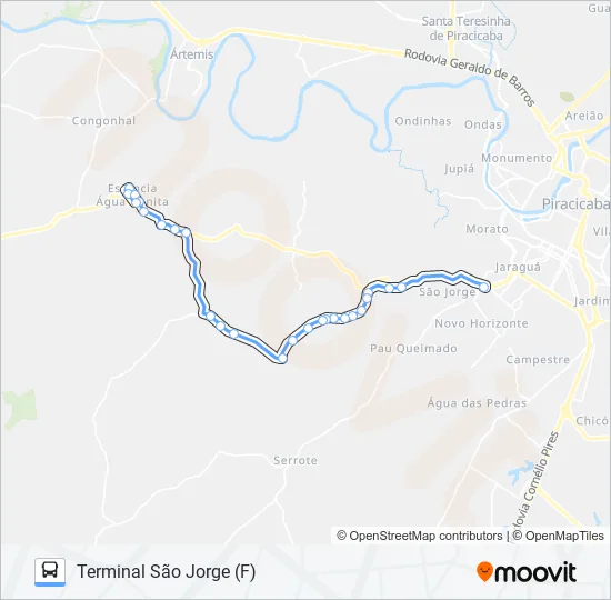 0816 NOVA SUÍÇA / TSJ  Line Map