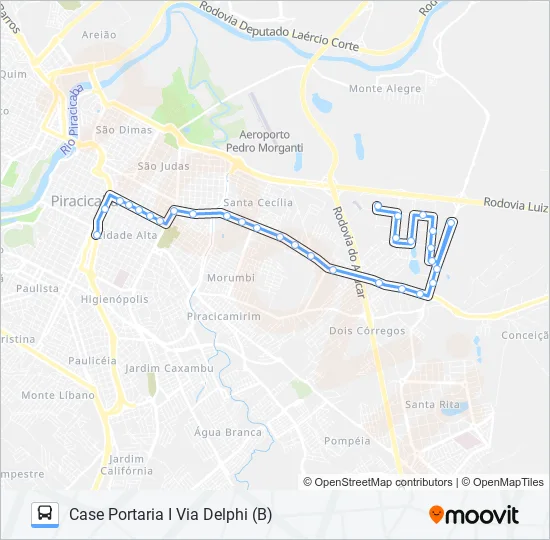 0210 UNILESTE / CENTRO  Line Map