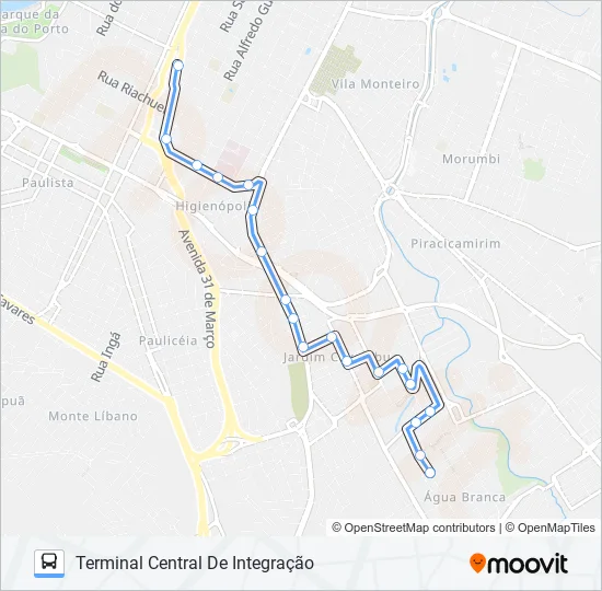 0219 PARQUE 1º DE MAIO  Line Map
