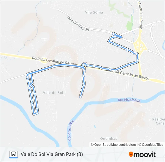 0408 VALE DO SOL / TVS  Line Map