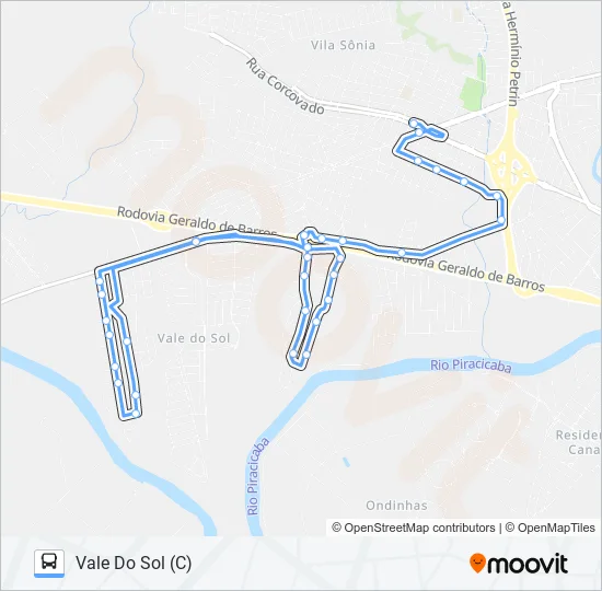 0408 VALE DO SOL / TVS  Line Map
