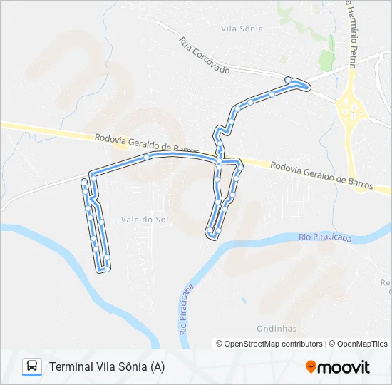 0408 VALE DO SOL / TVS  Line Map