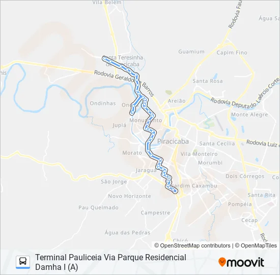 1200 PAULICÉIA / SÔNIA  Line Map