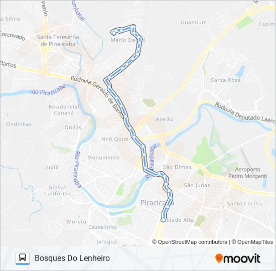 0126 BOSQUES DO LENHEIRO  Line Map