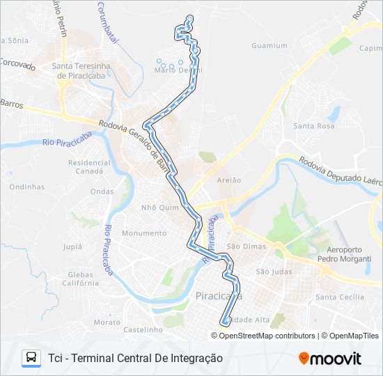 Mapa de 0126 BOSQUES DO LENHEIRO de autobús